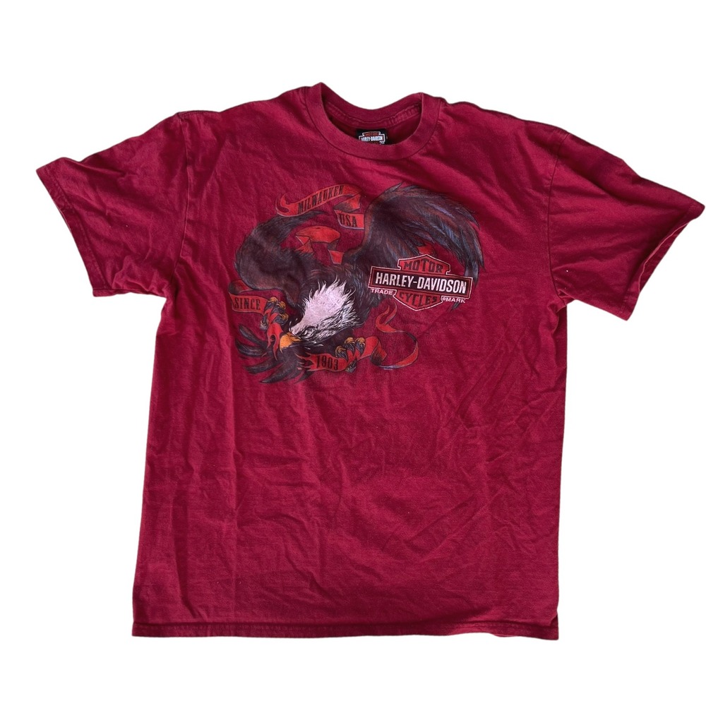 Harley-Davidson Eagle Graphic T-Shirt Maui Hawaii Biker Tee XL